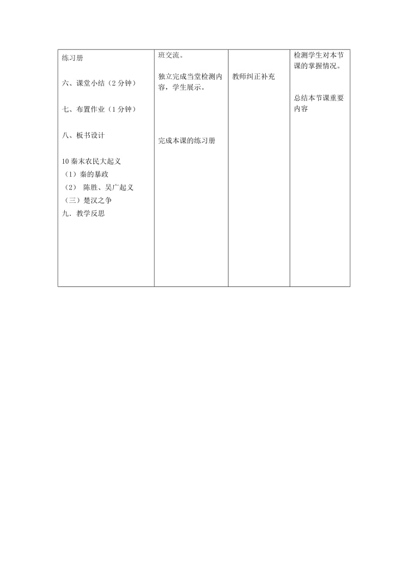 2019版七年级历史上册 第10课 秦末农民起义教案 新人教版.doc_第3页