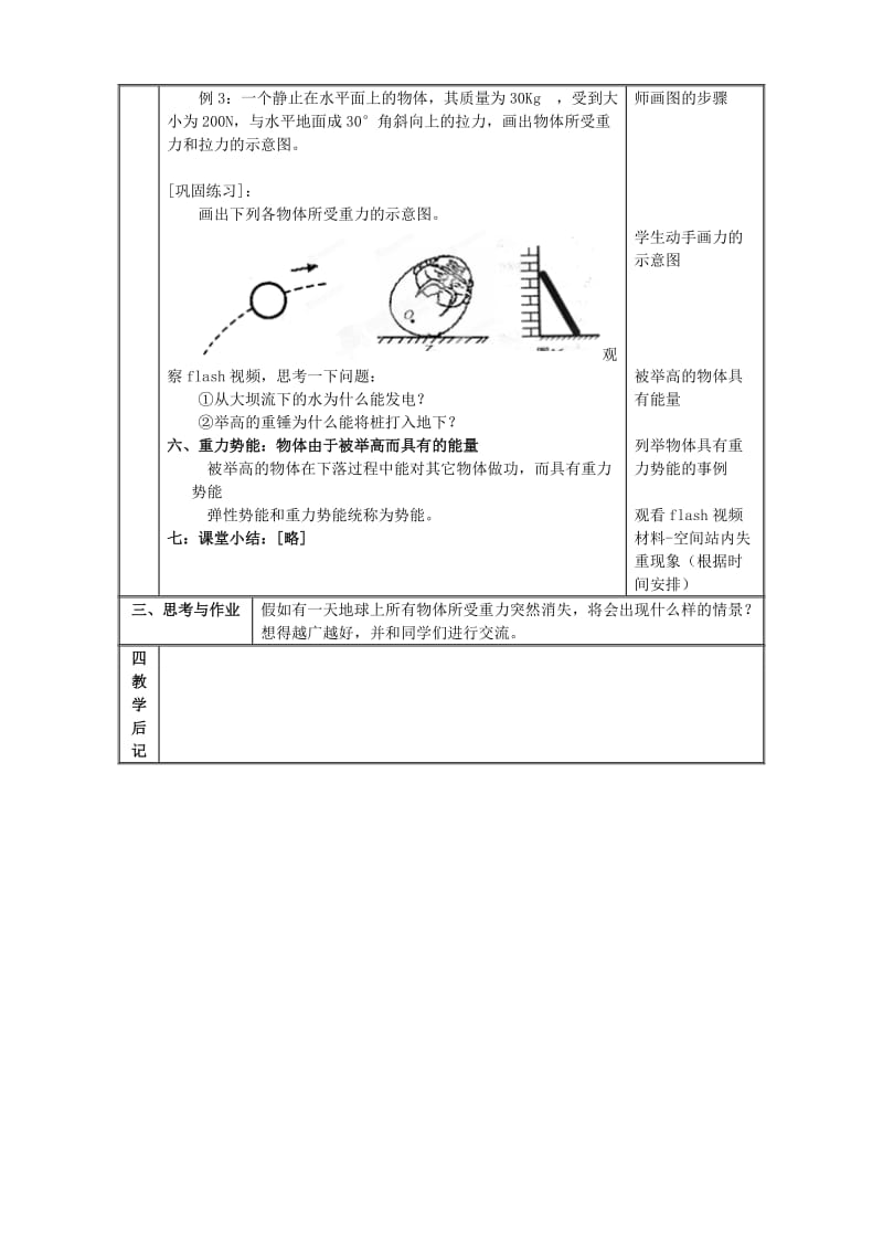 2019-2020年八年级物理下册《8.2重力 力的示意图》教案 苏科版.doc_第3页