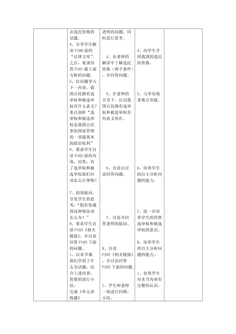 2019-2020年九年级政治全册《人民代表人民选》教学设计 人民版.doc_第2页