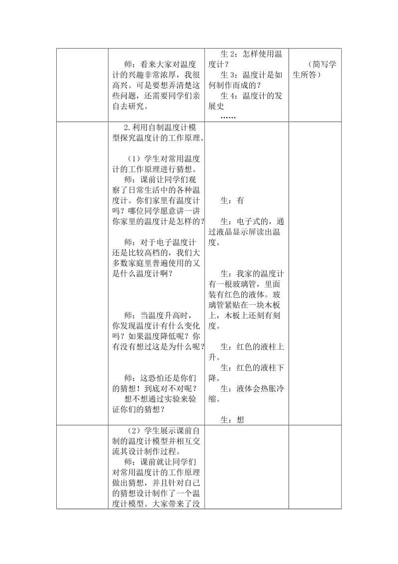 2019-2020年八年级物理上册 第一章第2节温度的测量教学设计(2) 北师大版.doc_第2页