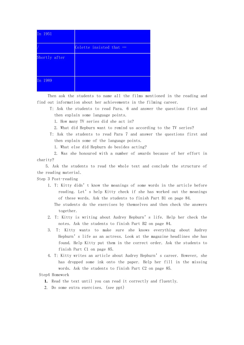 2019-2020年九年级英语上册 unit5 1 reading 特色教案 牛津版.doc_第3页