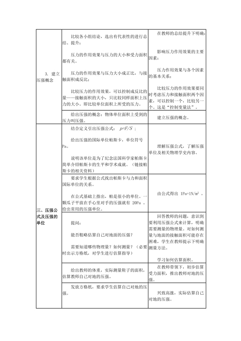 2019-2020年八年级物理 压强教学案例 教科版.doc_第3页