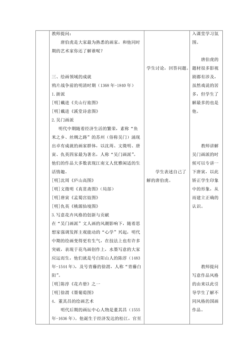 2019-2020年九年级美术上册《中国美术评论与总结》教案 新人教版.doc_第2页