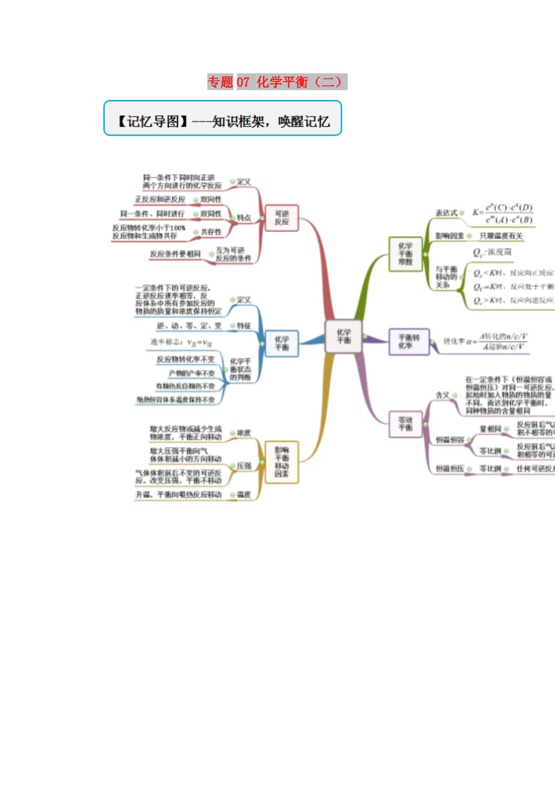 2019年高中化学 专题07 化学平衡（二）难点大串讲学案 新人教版选修4.doc_第1页