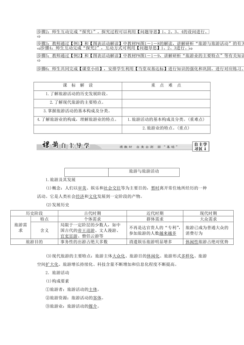 2019-2020年高中地理第一单元蓬勃发展的旅游业1.1长盛不衰的“朝阳产业”教案鲁教版选修.doc_第2页