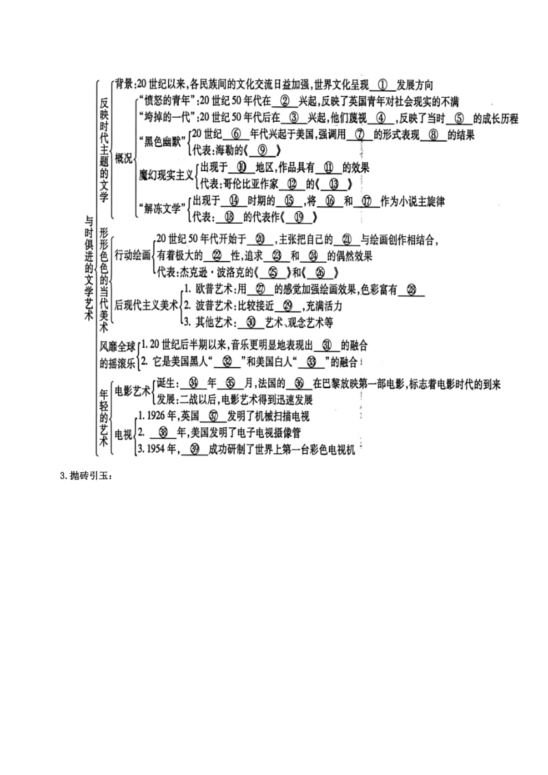 2019-2020年高中历史《8.4 与时俱进的文学艺术》教案 人民版必修3.doc_第2页