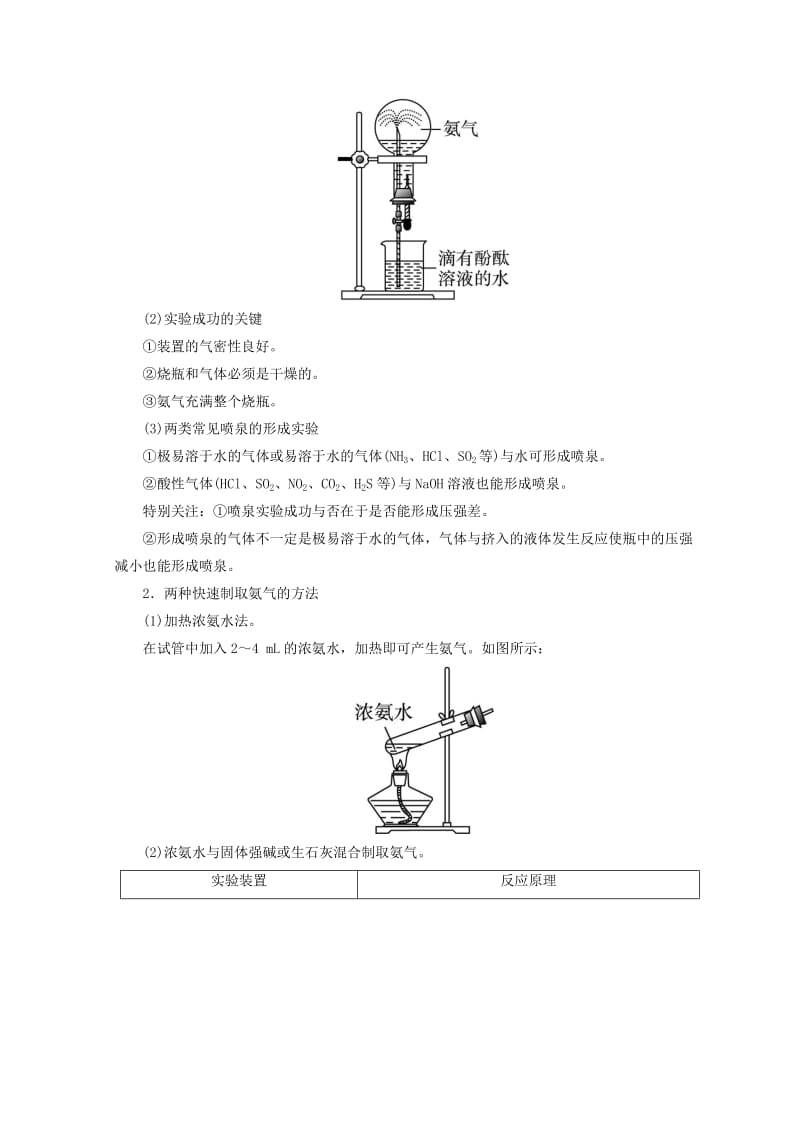 辽宁省凌海市高中化学 第3章 自然界中的元素 第2节 氮的循环（第2课时）学案鲁科版必修1.doc_第2页