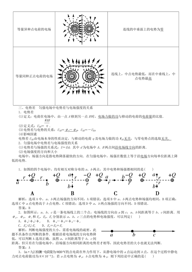 2019-2020年高考物理一轮复习讲义 第六章 静电场 第2讲 电场能的性质 教科版.doc_第2页