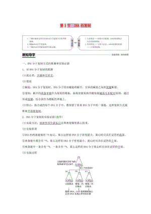 粵渝冀遼蘇皖閩鄂湘津京魯瓊專用2018-2019學(xué)年高中生物第3章基因的本質(zhì)第3節(jié)DNA的復(fù)制學(xué)案新人教版必修2 .doc