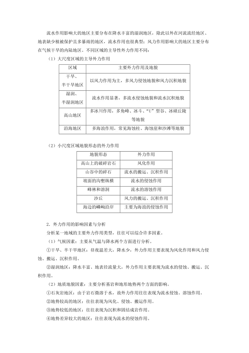 2019届高考地理 专题五 地表形态的变化精准培优专练.doc_第3页