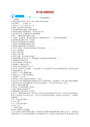 九年級(jí)歷史下冊(cè) 第一單元 殖民地人民的反抗與資本主義制度的擴(kuò)展 第2課 俄國(guó)的改革知能演練提升 新人教版.doc