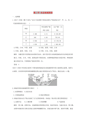 2019版高考地理一輪總復(fù)習(xí) 第八單元 第二節(jié) 農(nóng)業(yè)地域類型同步檢測 魯教版.doc