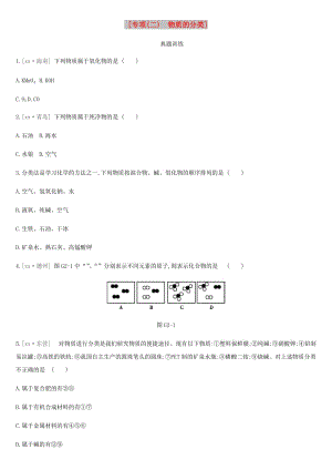 河北省2019年中考化學(xué)復(fù)習(xí) 第一篇 基礎(chǔ)過(guò)關(guān)篇 專(zhuān)項(xiàng)（二）物質(zhì)的分類(lèi)練習(xí).doc