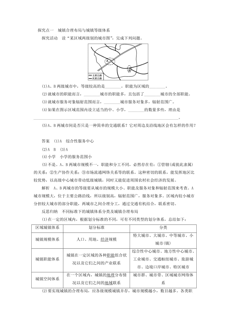 2019-2020年高中地理第二章城乡合理布局与协调发展第二节城镇布局与协调发展学案新人教版选修4.doc_第3页