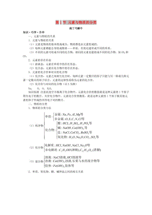 高中化學(xué) 第二章 元素與物質(zhì)世界 第1節(jié) 元素與物質(zhì)的分類學(xué)案（2）魯科版必修1.doc