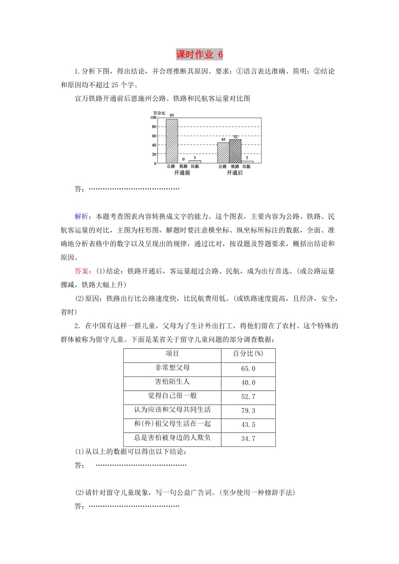 2020版高考语文一轮复习 课时作业6（含解析）.doc_第1页