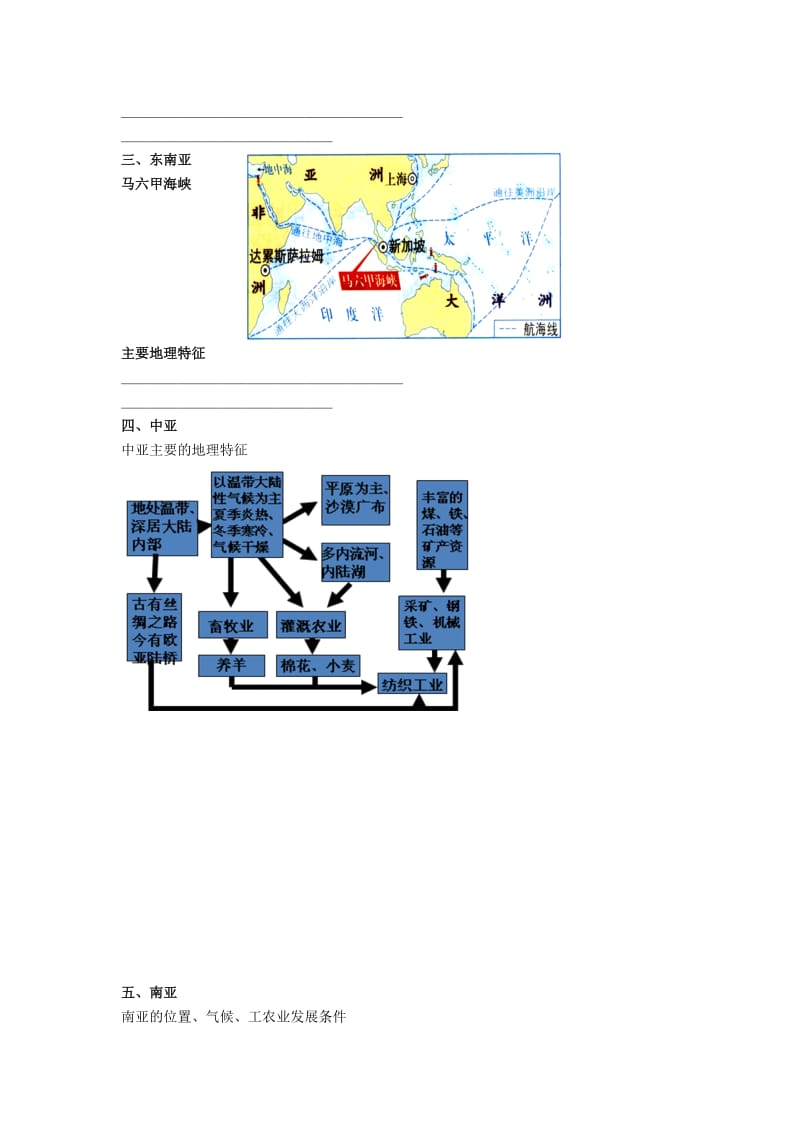 2019-2020年高考地理人教版总复习讲义：世界区域分析.doc_第2页