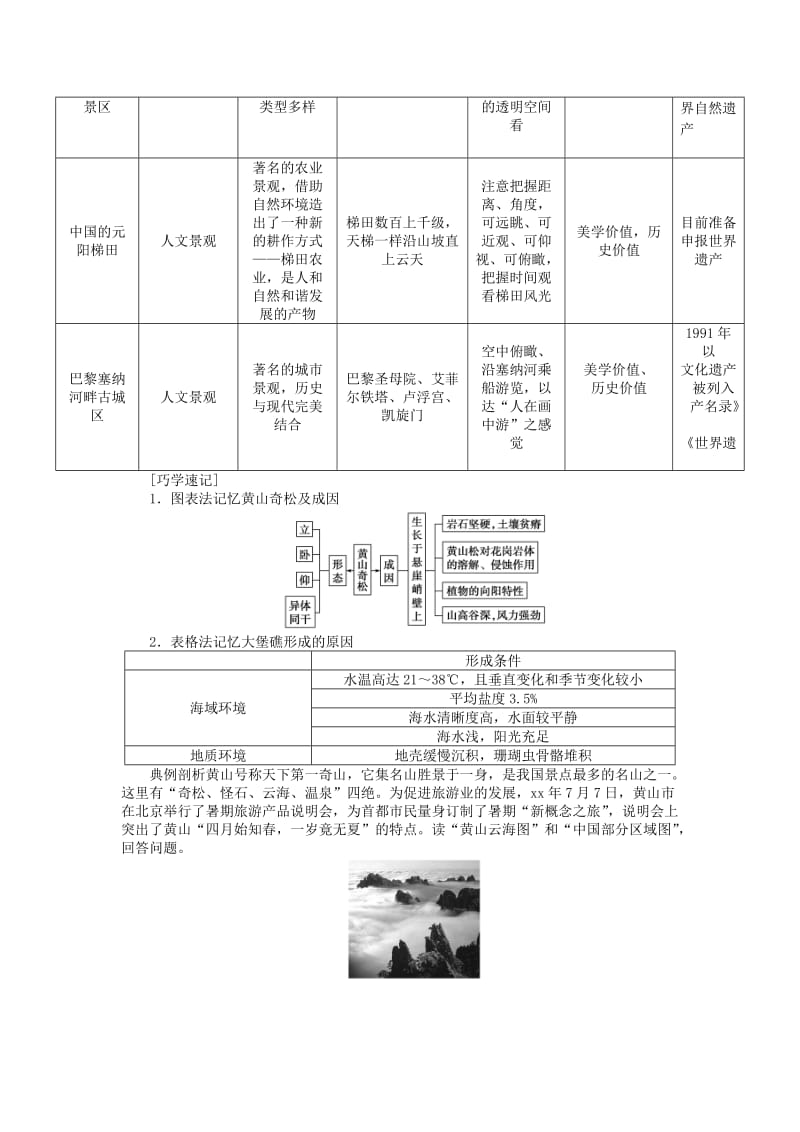 2019-2020年高中地理 3.3 中外著名旅游景观欣赏学案 新人教版选修3.doc_第3页