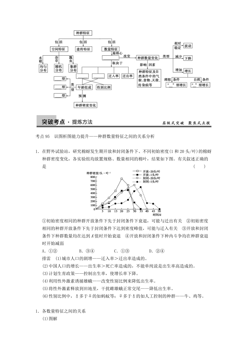 2019-2020年高三生物一轮复习 第九单元 种群的特征和数量的变化教案.doc_第3页