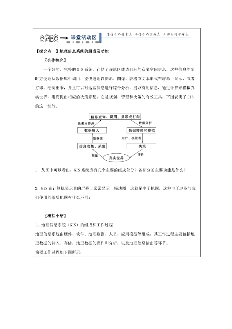 2019-2020年高中地理 第三章 区域自然资源综合开发利用 3.3.1 地理信息系统及其应用学案新人教版必修3.doc_第3页