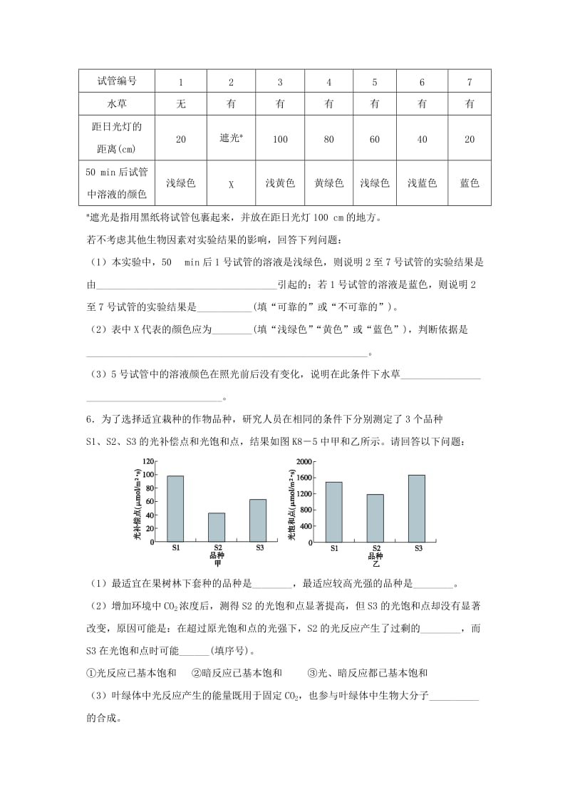 辽宁省沈阳市2017-2018学年高中生物 暑假作业 第十四天.doc_第2页