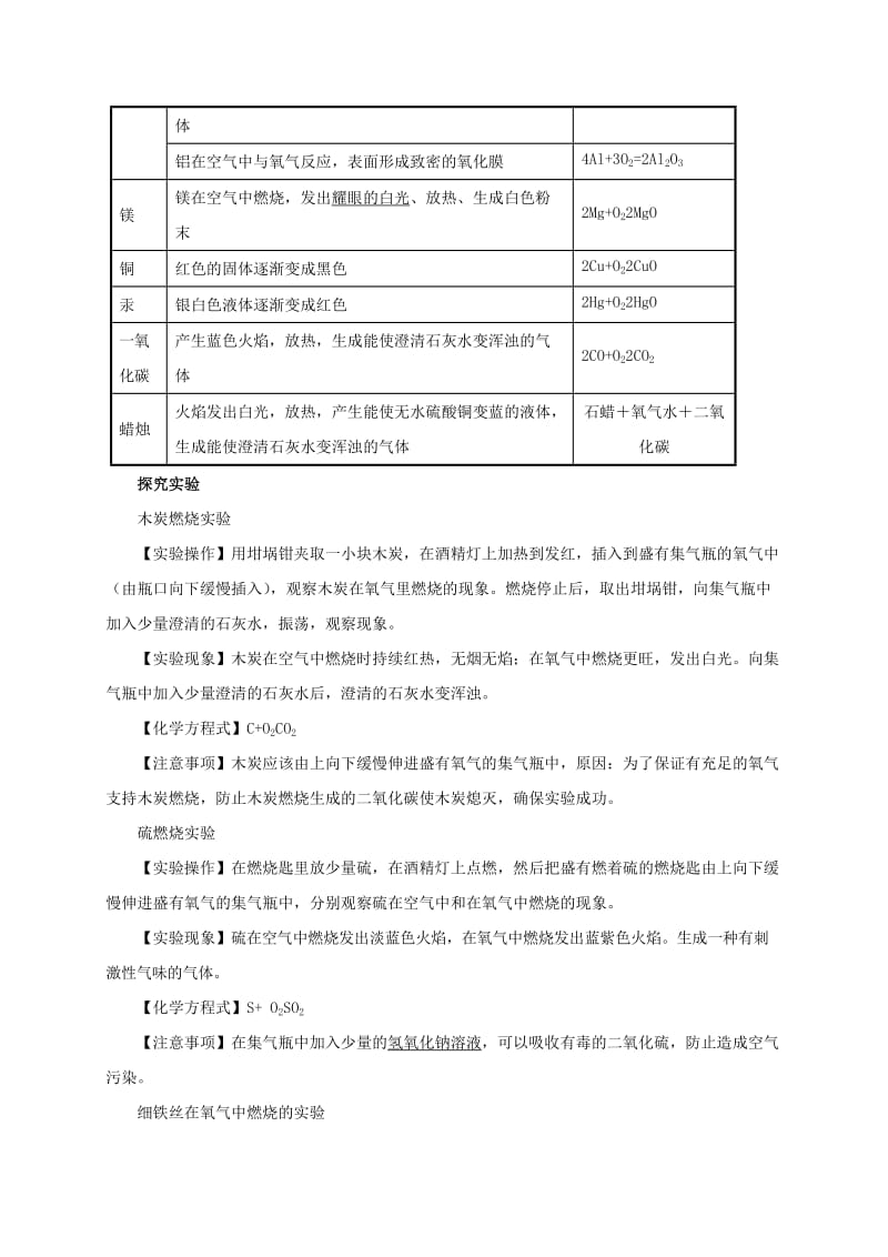 2019-2020年中考化学一轮复习 第2课时 氧气导学案.doc_第2页