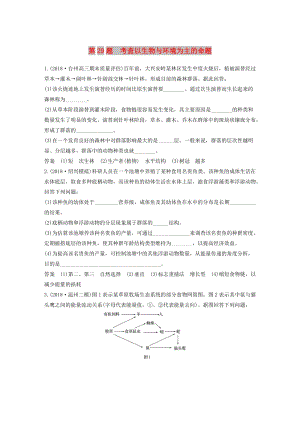 （浙江選考）2019版高考生物二輪專題復(fù)習(xí) 必考非選擇題綜合應(yīng)用練 第29題 考查以生物與環(huán)境為主的命題.doc