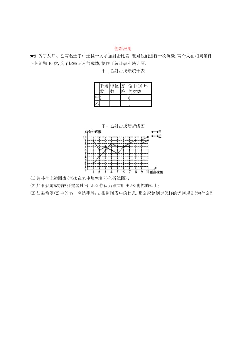 八年级数学下册 第二十章 数据的分析 20.3 课题学习 体质健康测试中的数据分析知能演练提升 新人教版.doc_第3页