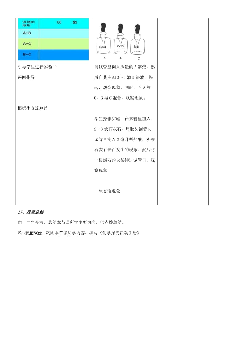 九年级化学全册 第一单元 化学改变了世界 1.3 走进化学实验室（第2课时）教案 鲁教版.doc_第3页