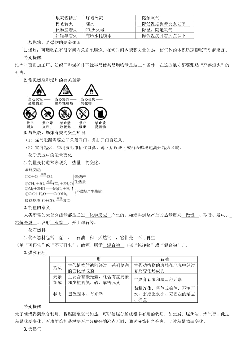 百色专版2019届中考化学复习第1编教材知识梳理篇第7单元燃料及其利用精讲练习.doc_第2页