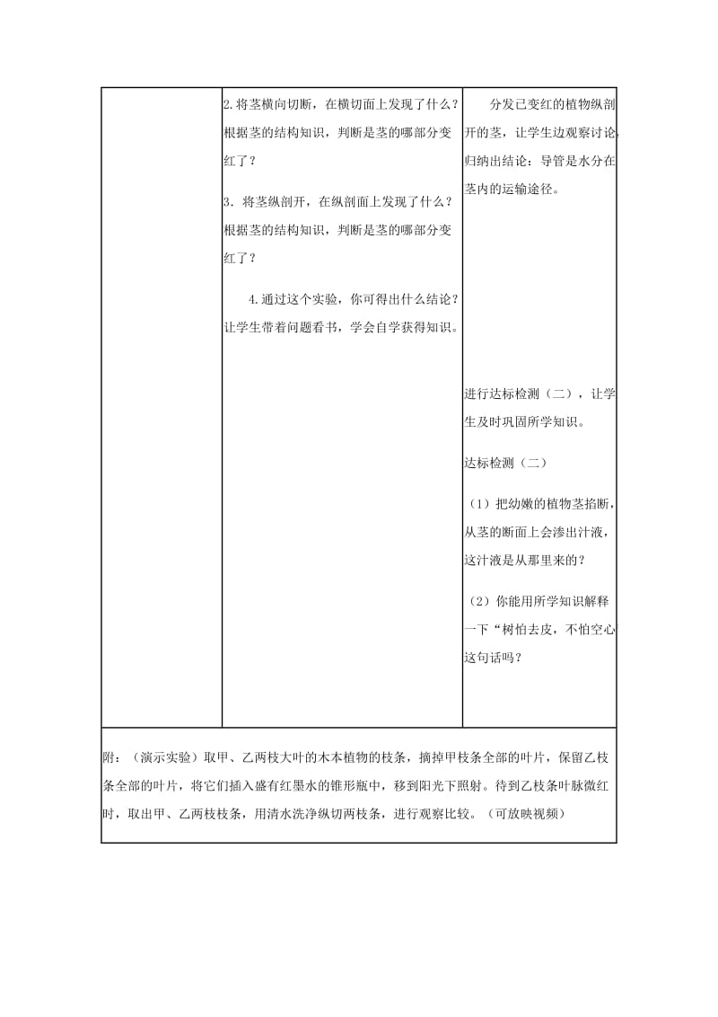 七年级生物上册 3.3《绿色植物与生物圈的水循环》（第1课时）教案 （新版）新人教版.doc_第3页