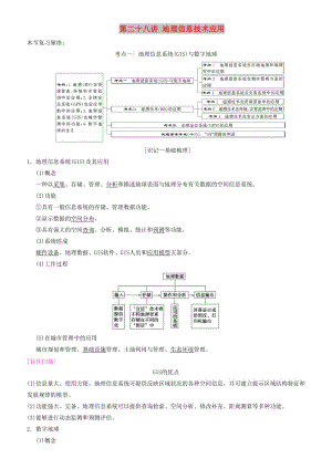 2019高考地理一輪復(fù)習(xí) 第二十八講 地理信息技術(shù)應(yīng)用講練結(jié)合學(xué)案.doc