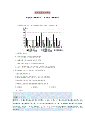 2018-2019學(xué)年高中地理 每日一題 我國荒漠化的類型（含解析）新人教版必修3.doc