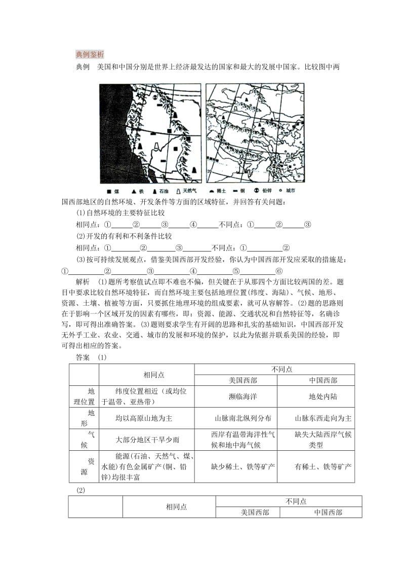 2019-2020年高中地理 1.1《地理环境对区域发展的影响》学案 新人教版必修3.doc_第2页