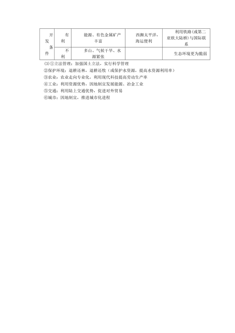 2019-2020年高中地理 1.1《地理环境对区域发展的影响》学案 新人教版必修3.doc_第3页