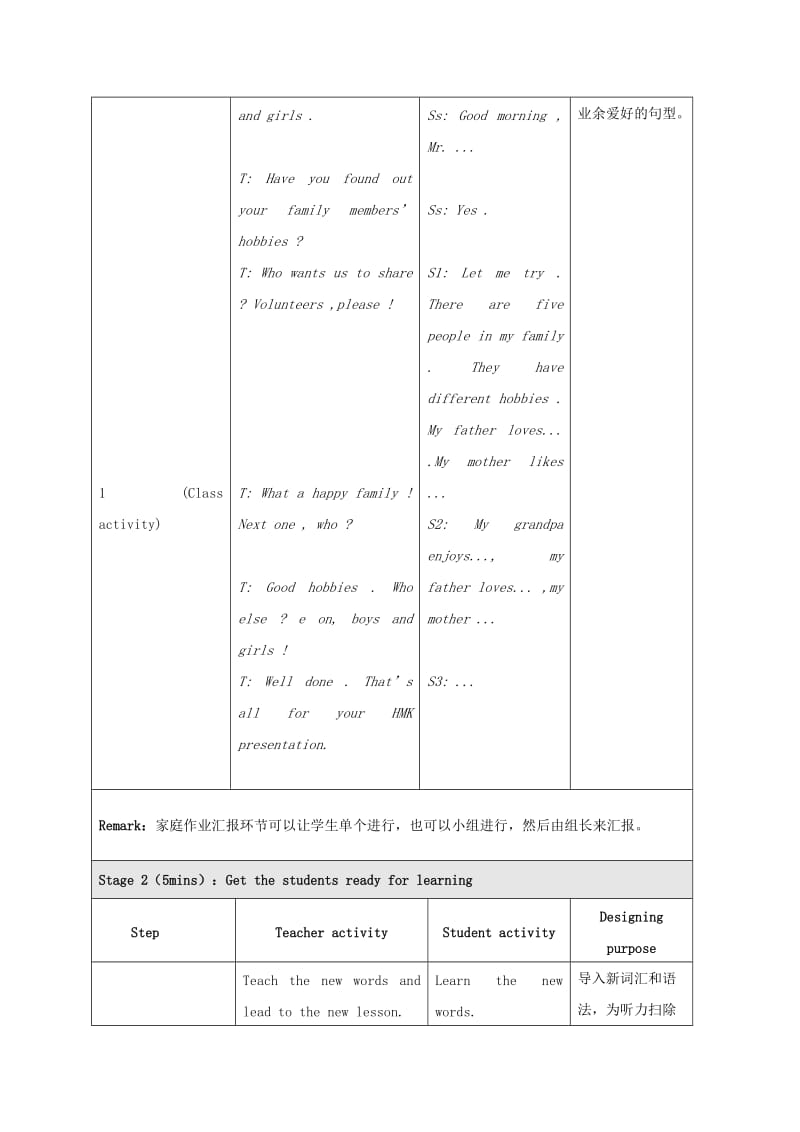 八年级英语上册 Unit 3 Our Hobbies Topic 1 What’s your hobby P2教案 （新版）仁爱版.doc_第3页