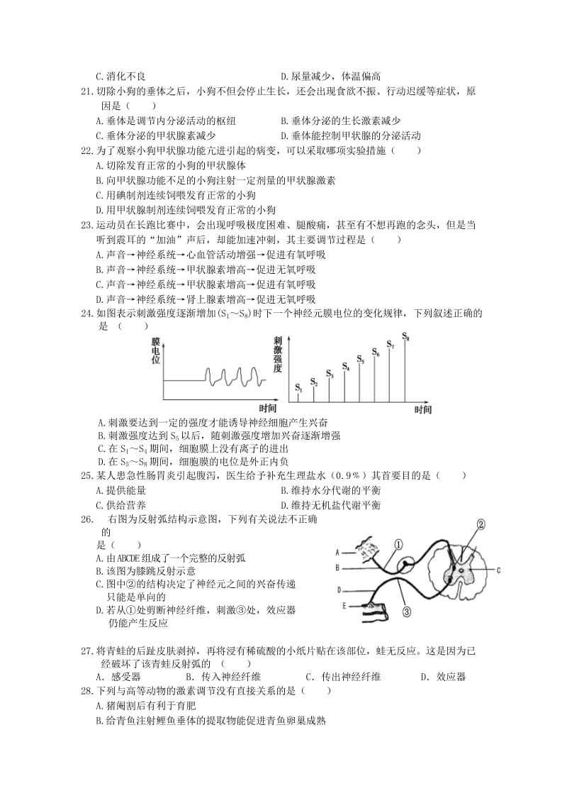 2019-2020年高一生物4月月考新人教版.doc_第3页