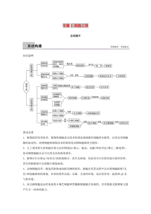 2018-2019學(xué)年高中生物 專題2 細(xì)胞工程總結(jié)提升學(xué)案 新人教版選修3.doc