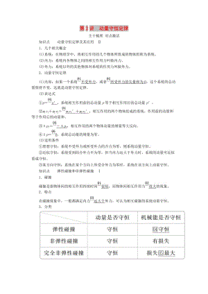 2020高考物理一輪復(fù)習(xí) 第六章 第2講 動量守恒定律學(xué)案（含解析）.doc