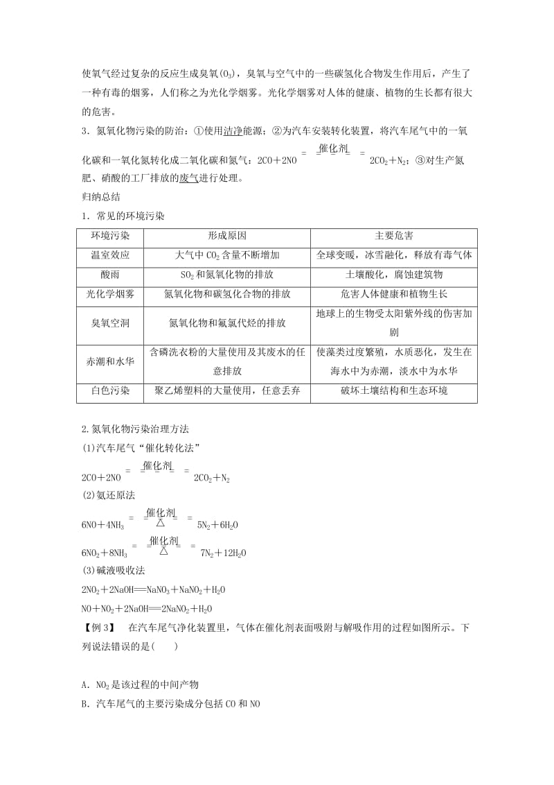 2018-2019版高中化学 专题4 硫、氮和可持续发展 第二单元 生产生活中的含氮化合物 第1课时学案 苏教版必修1.doc_第3页