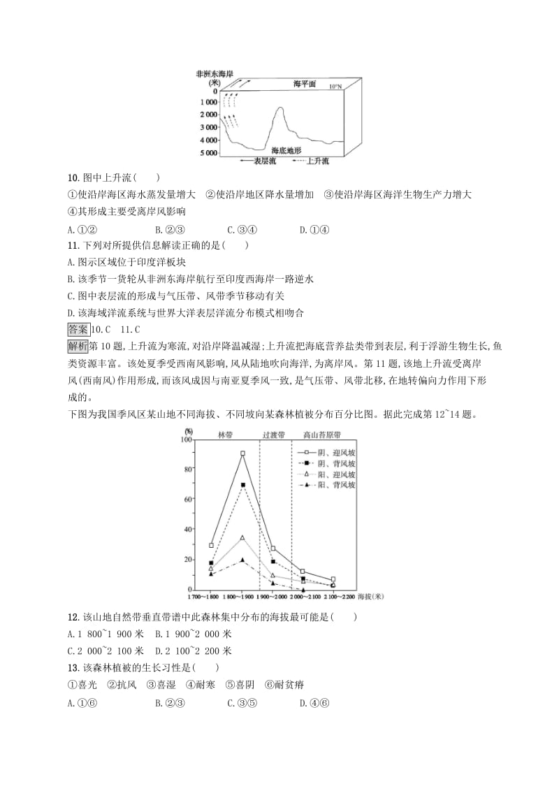 2019版高考地理大二轮复习70分必考许练5含解析.doc_第3页