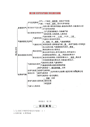 七年級地理上冊 第三章《天氣與氣候》單元復習訓練 （新版）新人教版.doc