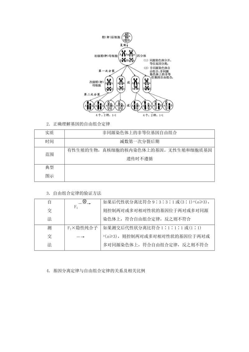 （江苏专版）2020版高考生物一轮复习 第一单元 第2讲 孟德尔的豌豆杂交实验二讲义（含解析）（必修2）.doc_第3页