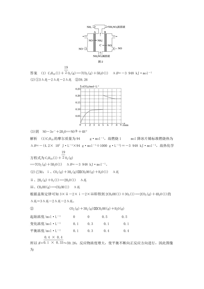 （浙江选考）2019高考化学二轮增分优选练 加试题增分练 第30题 基本概念、基本理论的综合应用.doc_第2页