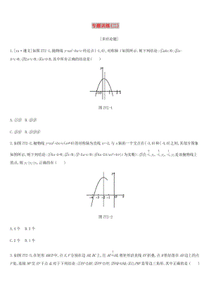 廣西柳州市2019年中考數(shù)學(xué) 專(zhuān)題訓(xùn)練02 多結(jié)論題.doc