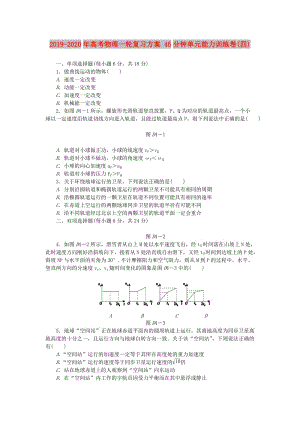 2019-2020年高考物理一輪復(fù)習(xí)方案 45分鐘單元能力訓(xùn)練卷(四).doc