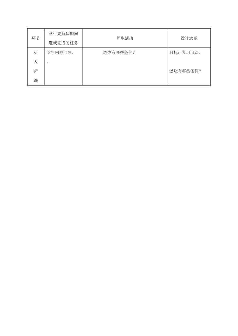 九年级化学上册 第3章 维持生命之气-氧气 3.3 燃烧条件与灭火原理（第2课时）教案 粤教版.doc_第2页