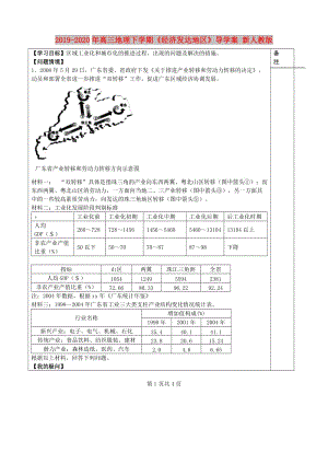 2019-2020年高三地理下學(xué)期《經(jīng)濟(jì)發(fā)達(dá)地區(qū)》導(dǎo)學(xué)案 新人教版.doc