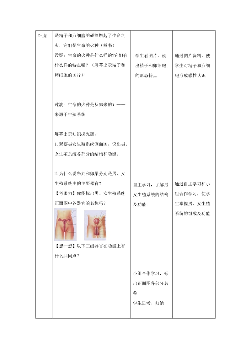 八年级生物上册 7.21.1《人的生殖》教案 （新版）苏科版.doc_第2页