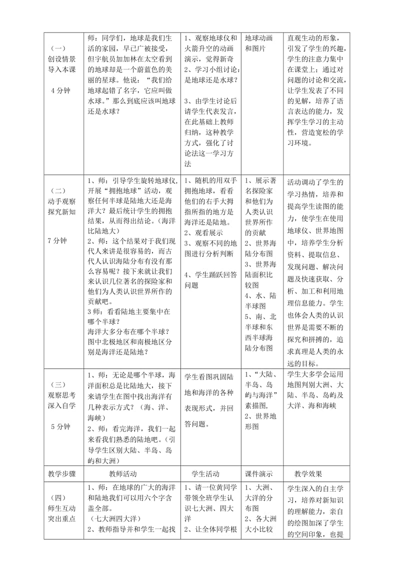 七年级地理上册 2.1大洲和大洋教案1 （新版）新人教版.doc_第2页